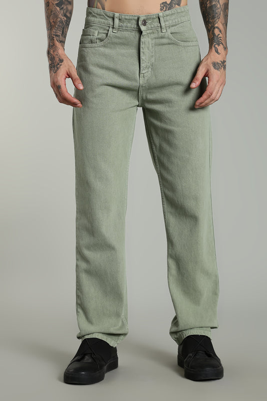 Mint Green Baggy Jeans