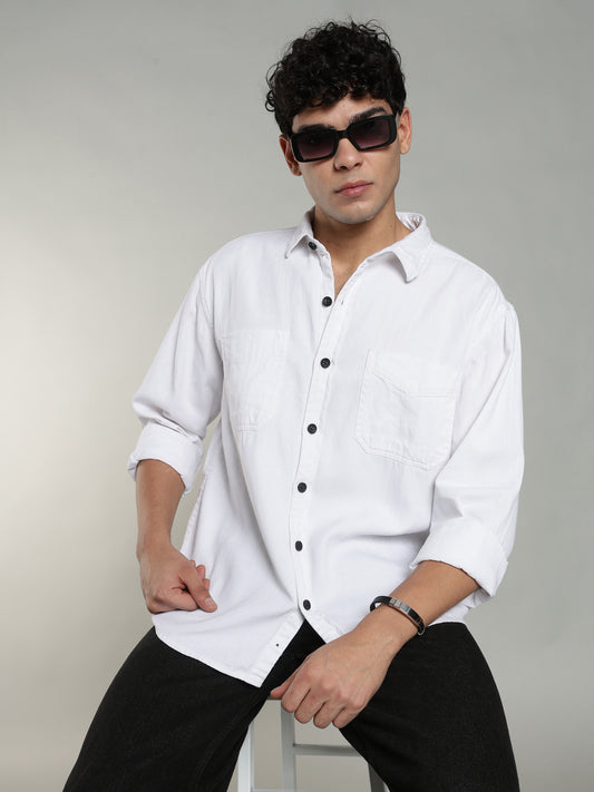 White Oversized/Relax Fit Shirt