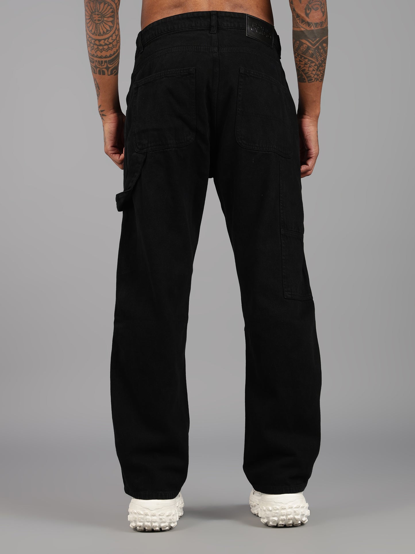 Black Utility Carpenter Jeans