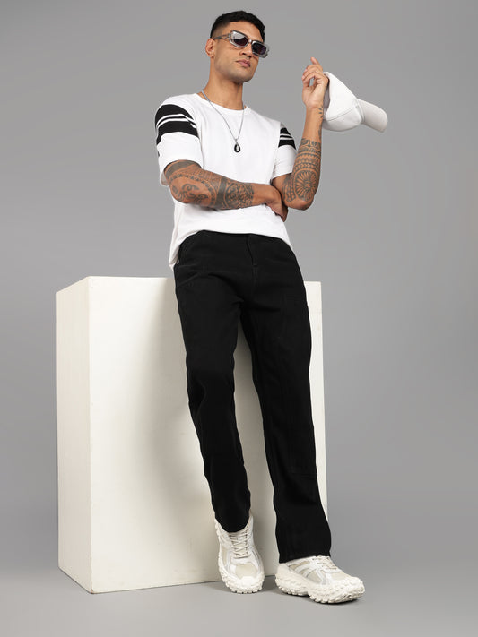Black Utility Carpenter Jeans