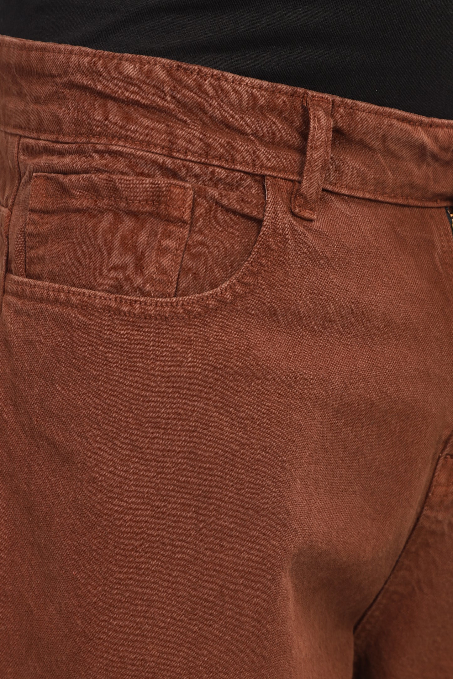 Plain Baggy Brown Jeans