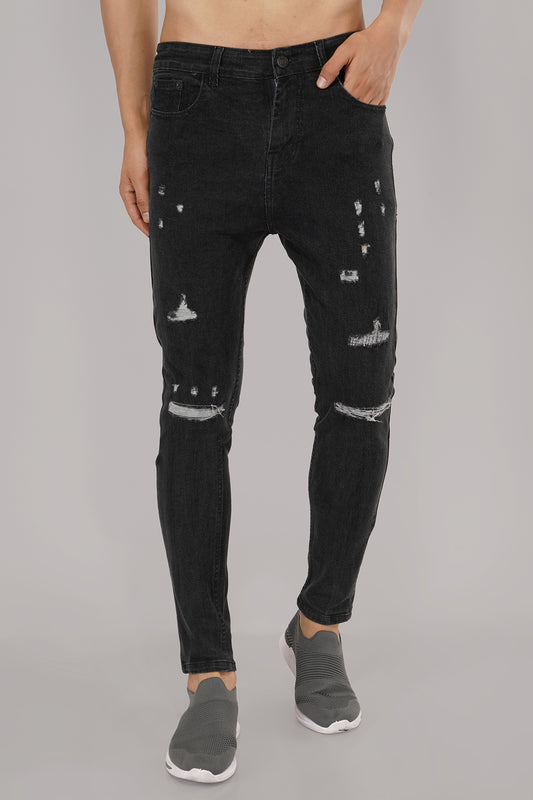 Ripped Skinny Grey Jeans