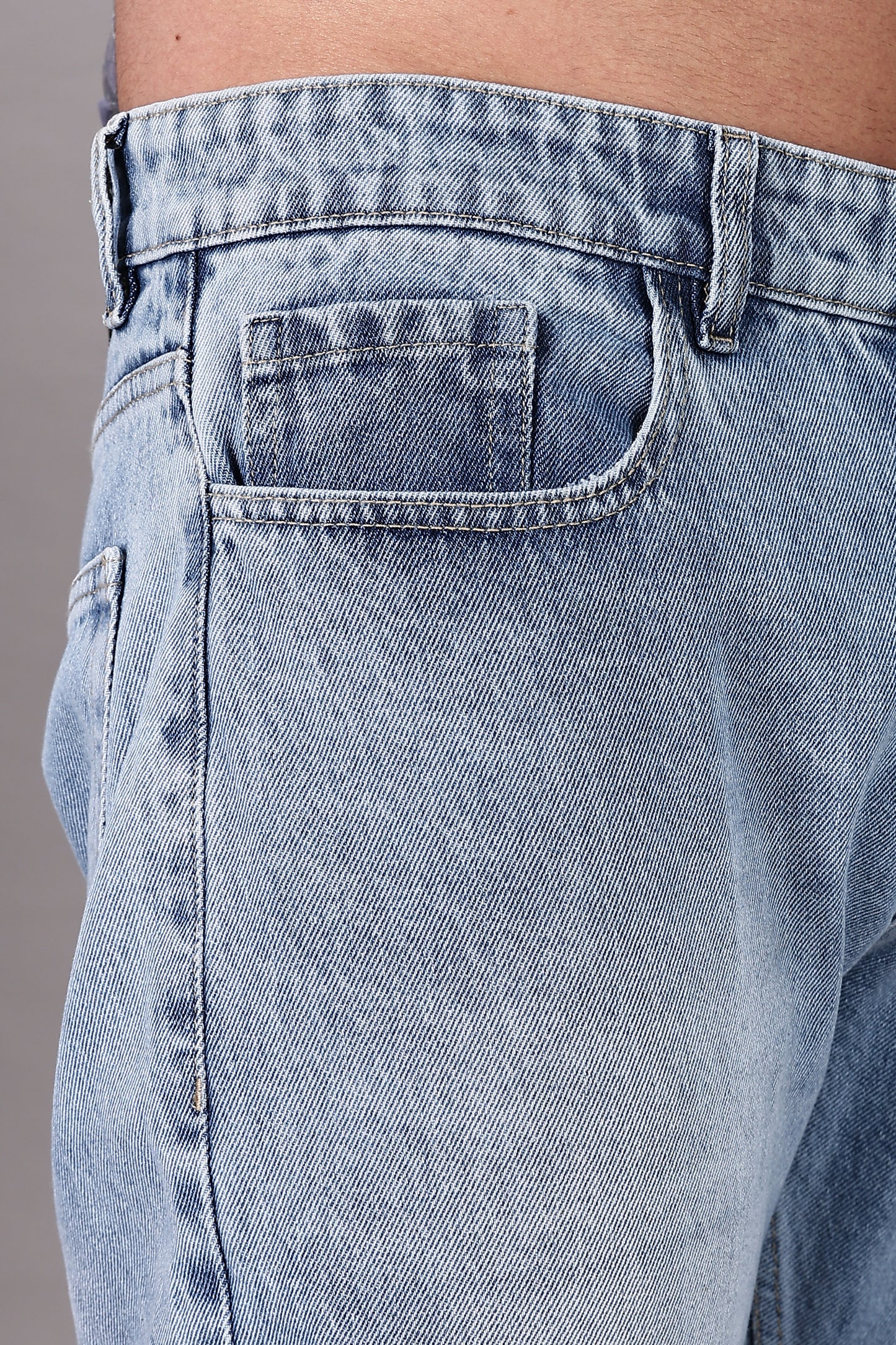 Men's Light Blue Flared Jeans