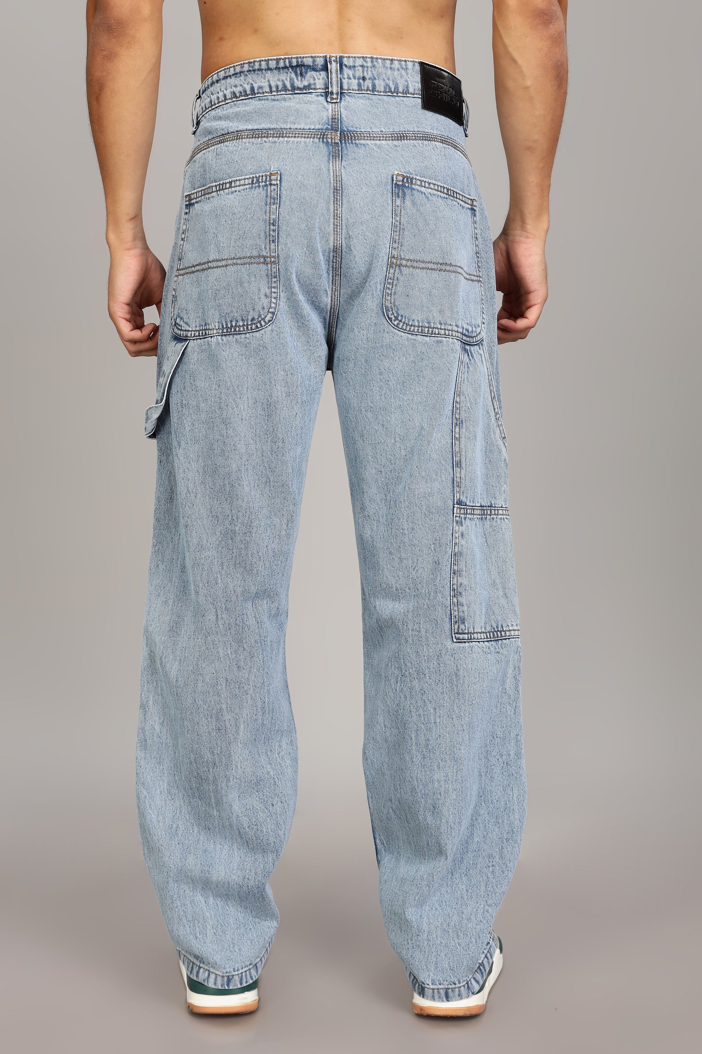 Carpenter Light Blue Jeans | Baggy Fit
