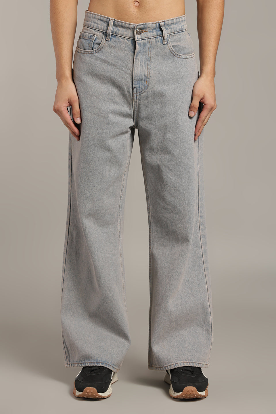 Vintage Ice Blue Wide Leg Jeans