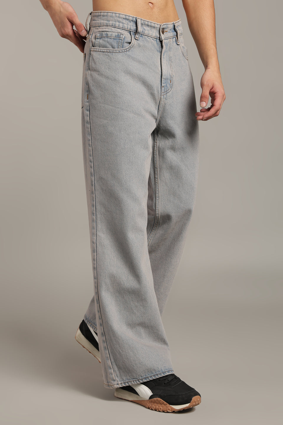 Vintage Ice Blue Wide Leg Jeans