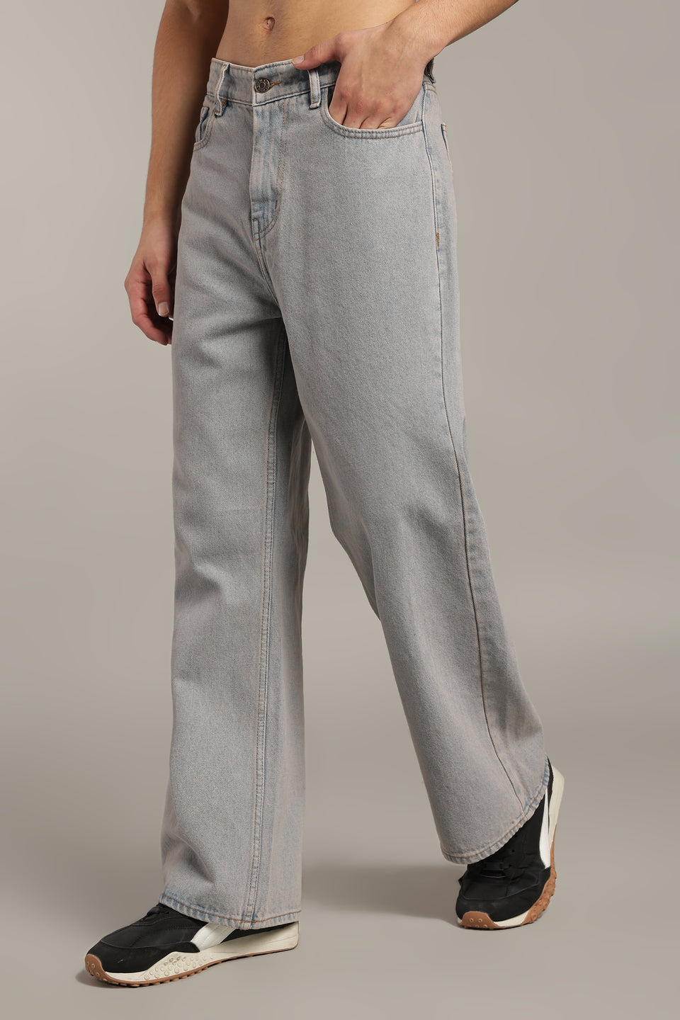 Vintage Ice Blue Wide Leg Jeans