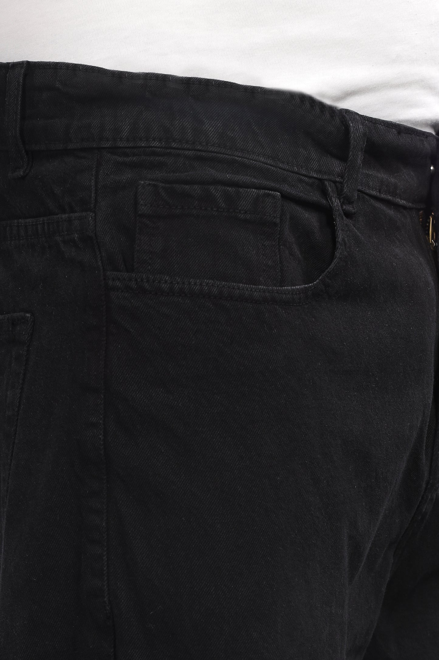 Plain Baggy Black Jeans