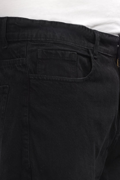 Plain Baggy Black Jeans