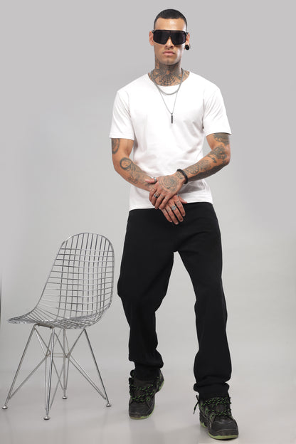 Plain Baggy Black Jeans