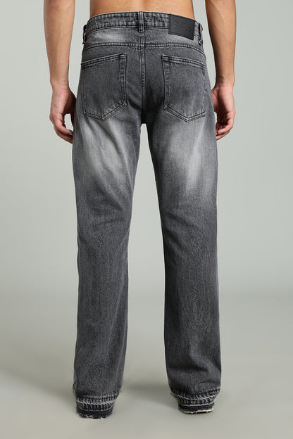 Grey Flared Jeans