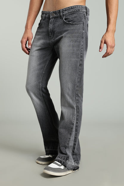 Grey Flared Jeans