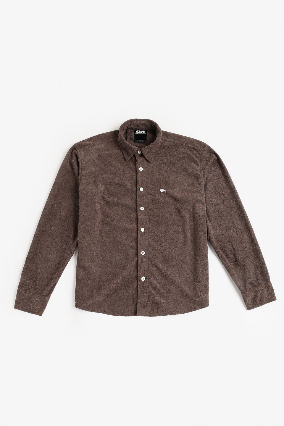 Soft Touch Texture Shirt – Brown- Relaxed fit