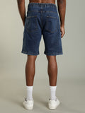 Elastic Waist Classic Fit Denim Shorts – Deep Indigo
