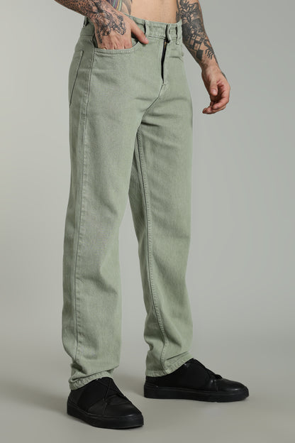 Mint Green Baggy Jeans