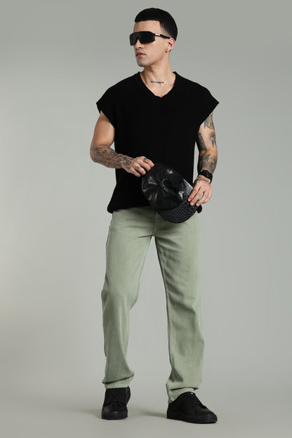 Mint Green Baggy Jeans