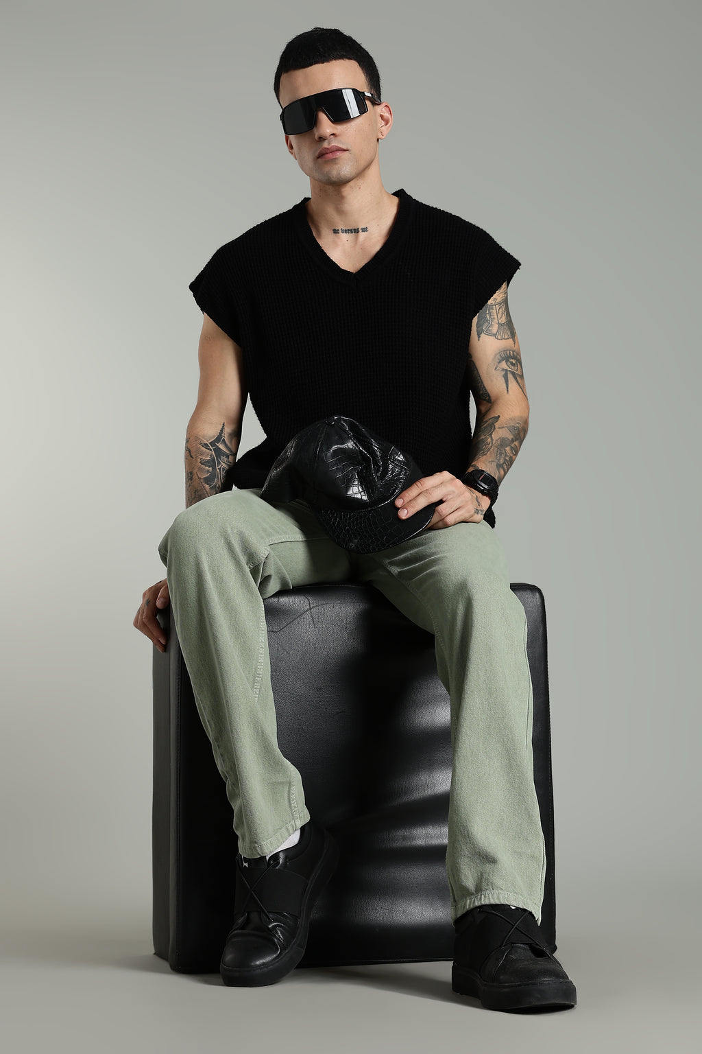 Mint Green Baggy Jeans