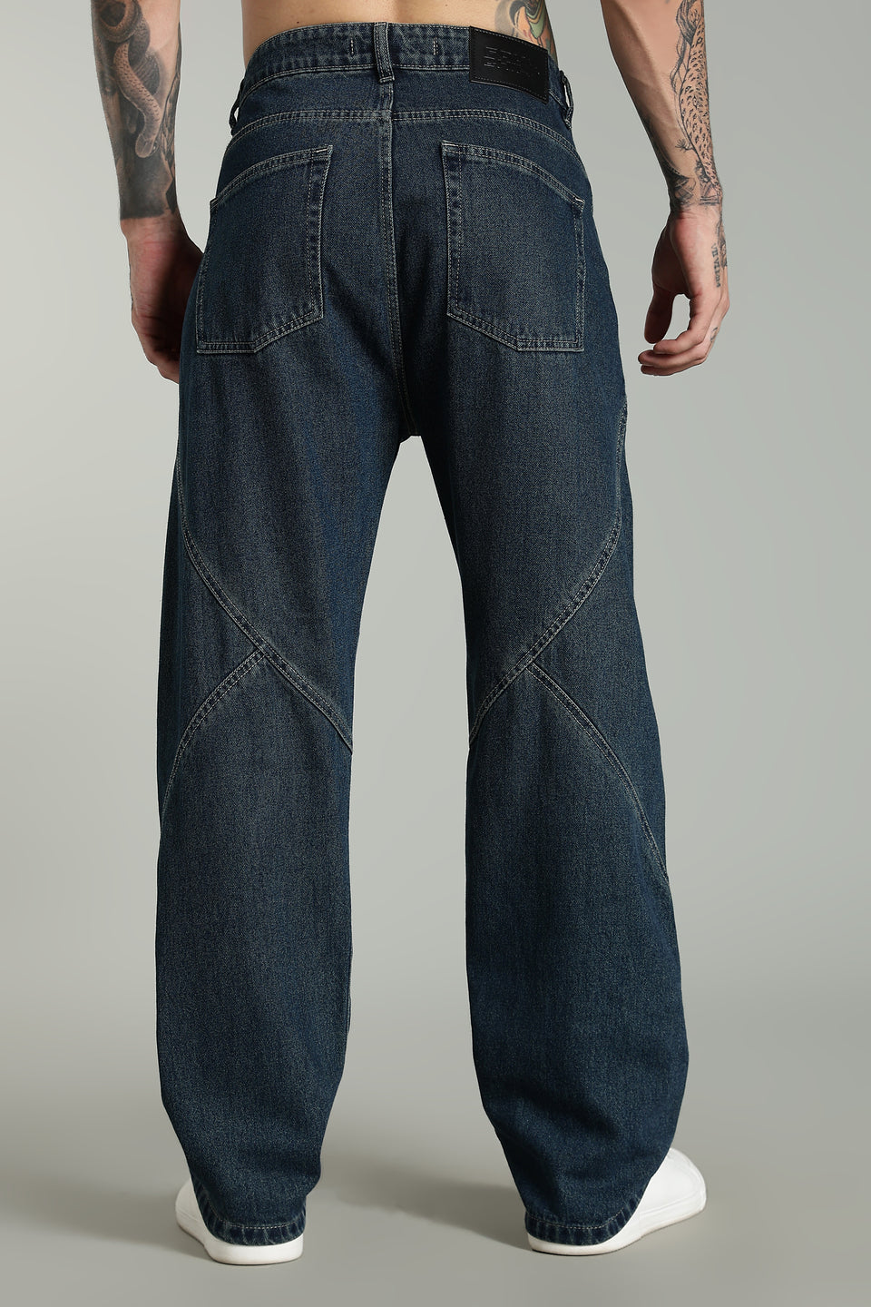 Seam Detail Denim Jeans – Dark Indigo