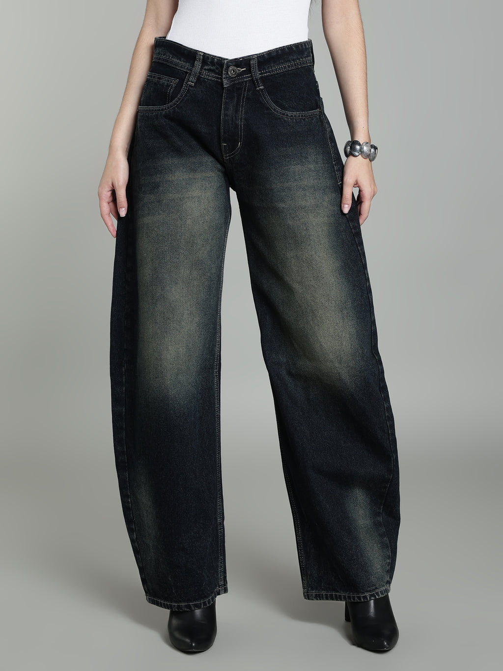 Barrel Fit | Dark Indigo with Tint
