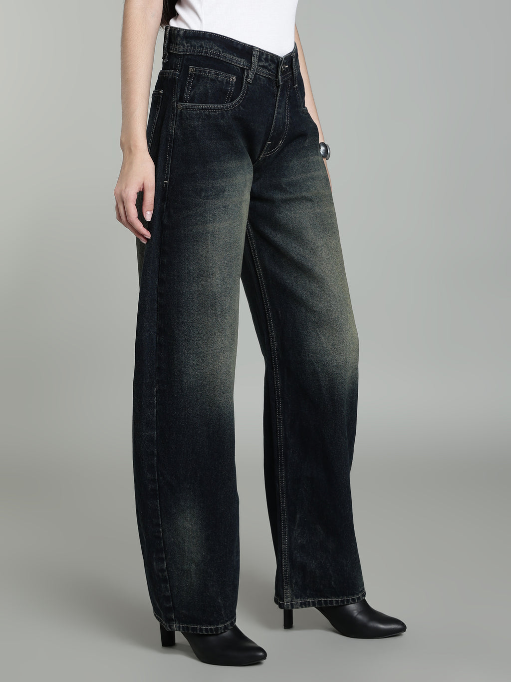 Barrel Fit | Dark Indigo with Tint