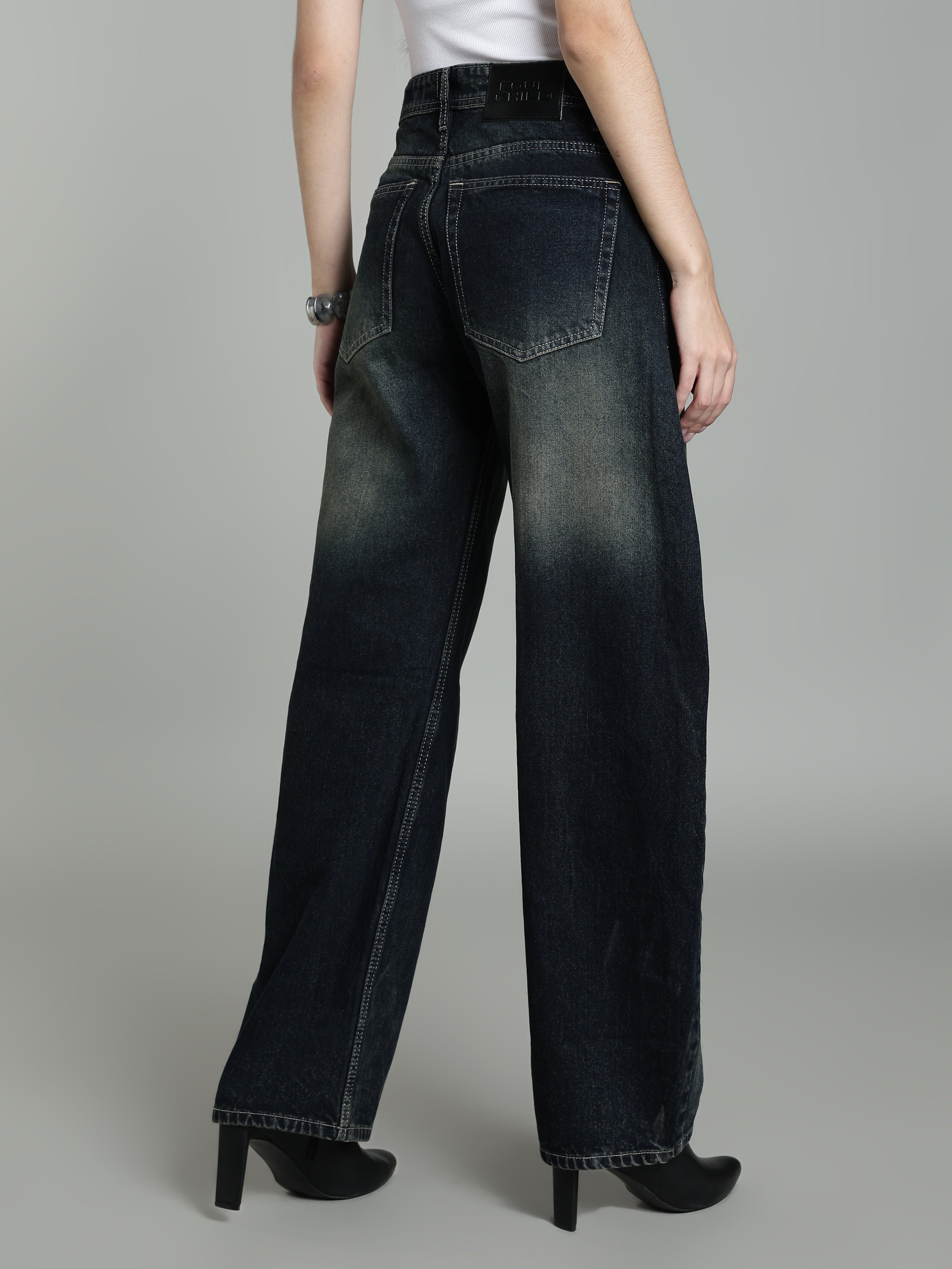 Barrel Fit | Dark Indigo with Tint