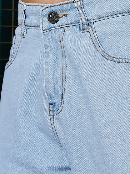 8 Pocket Cargo / Utility Jeans- Light Blue