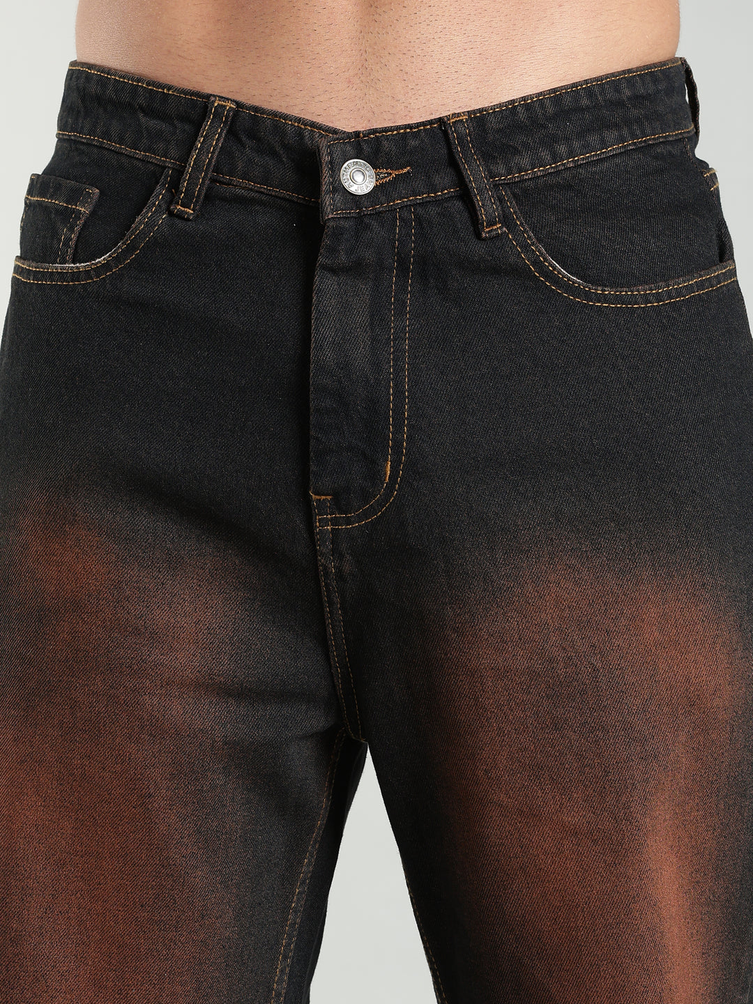 Brown Wide Leg Jeans