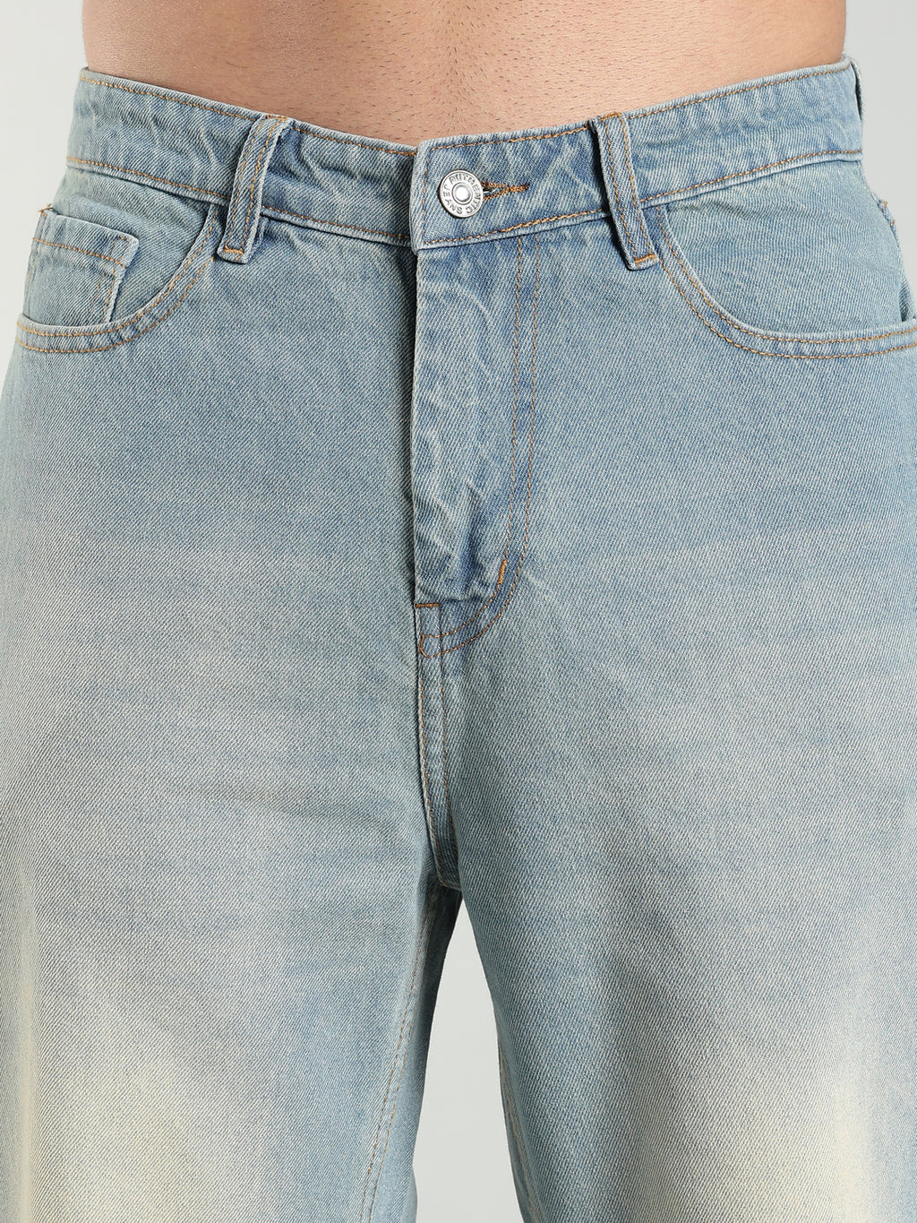 Vintage Washed Wide Leg Jeans