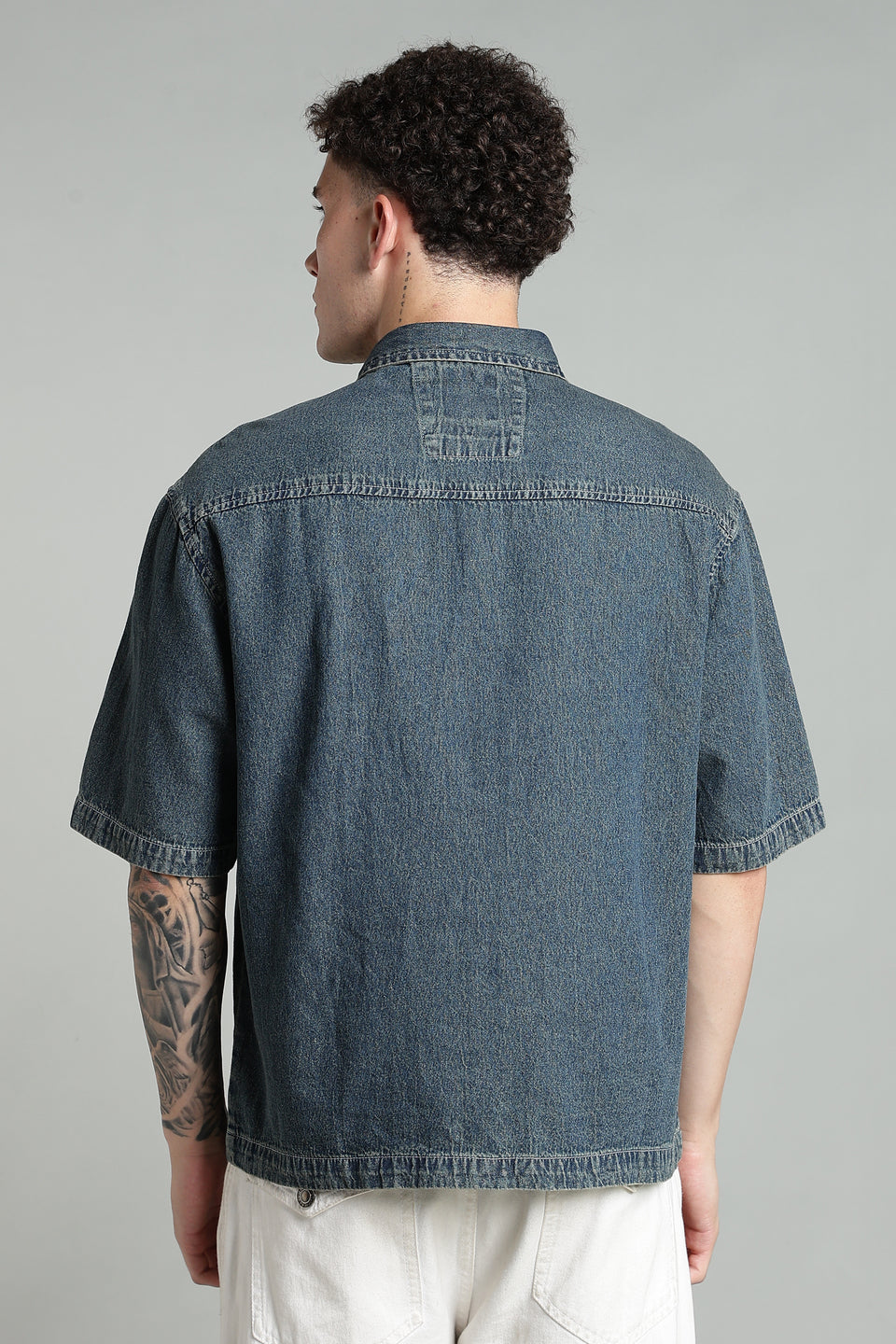 Boxy Fit Zipper Shirt