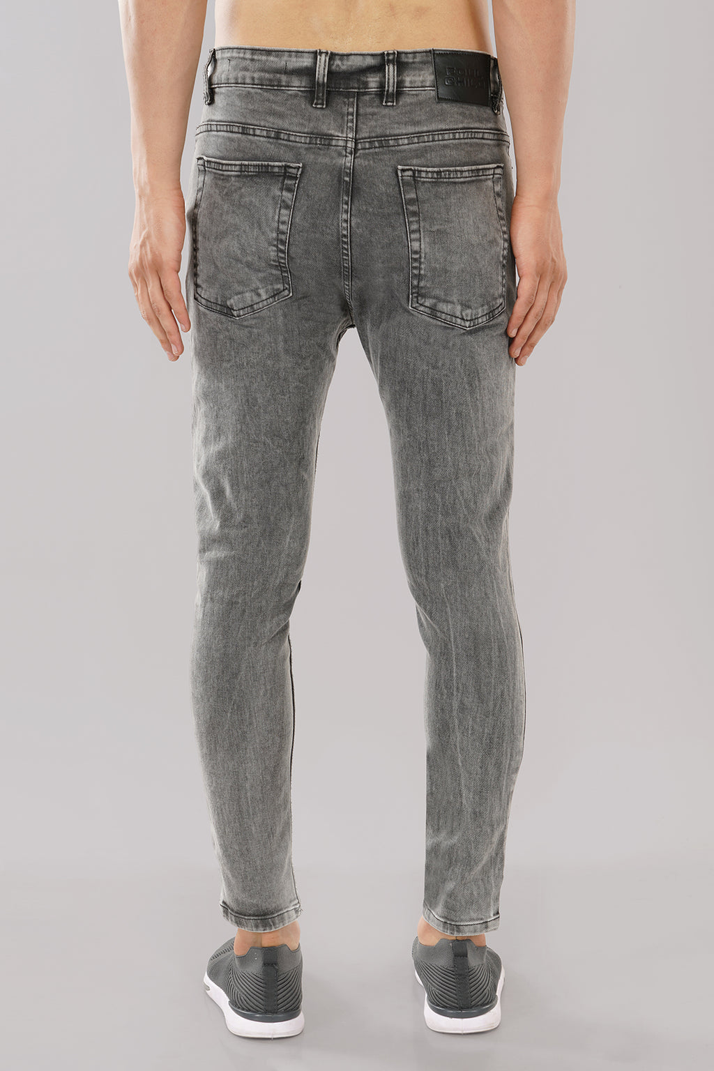 Ripped Skinny Light Grey Jeans