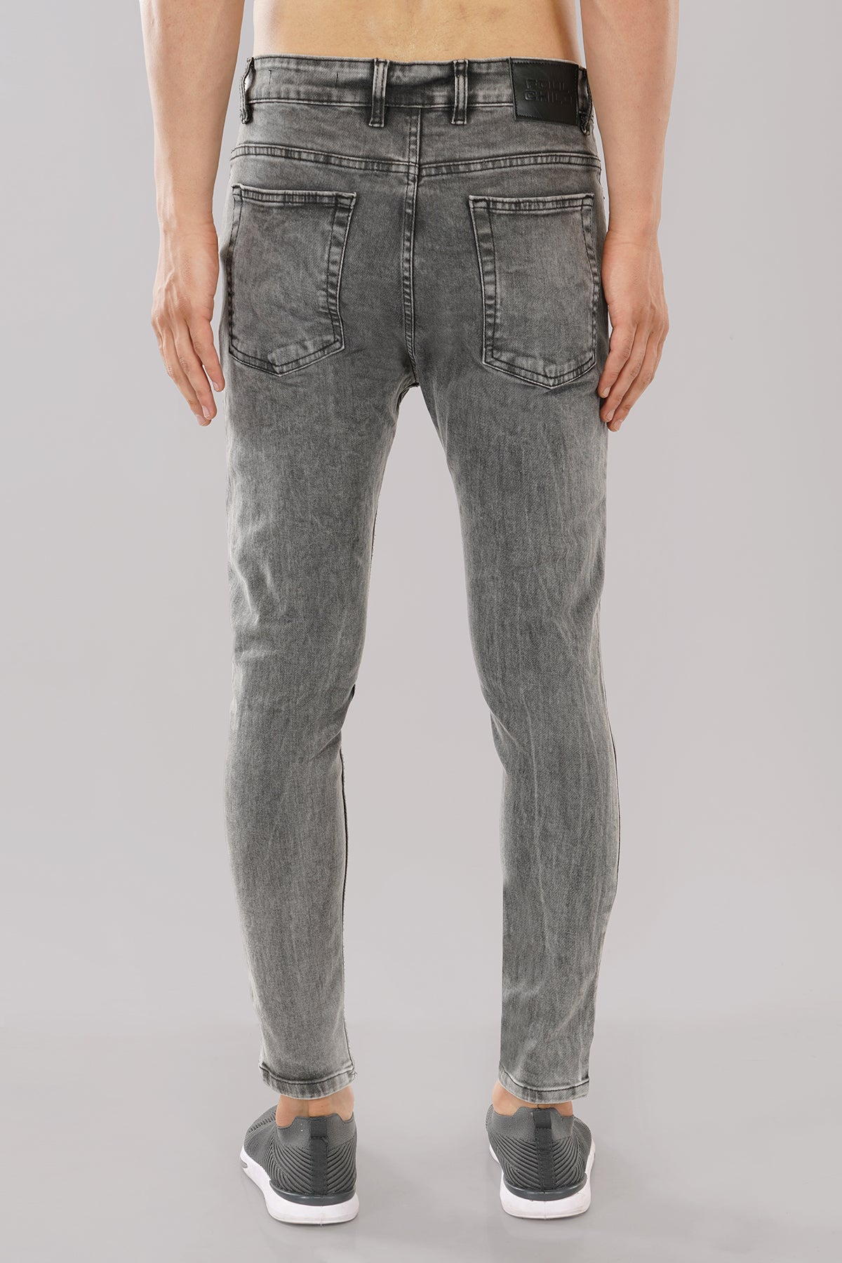 Ripped Skinny Light Grey Jeans