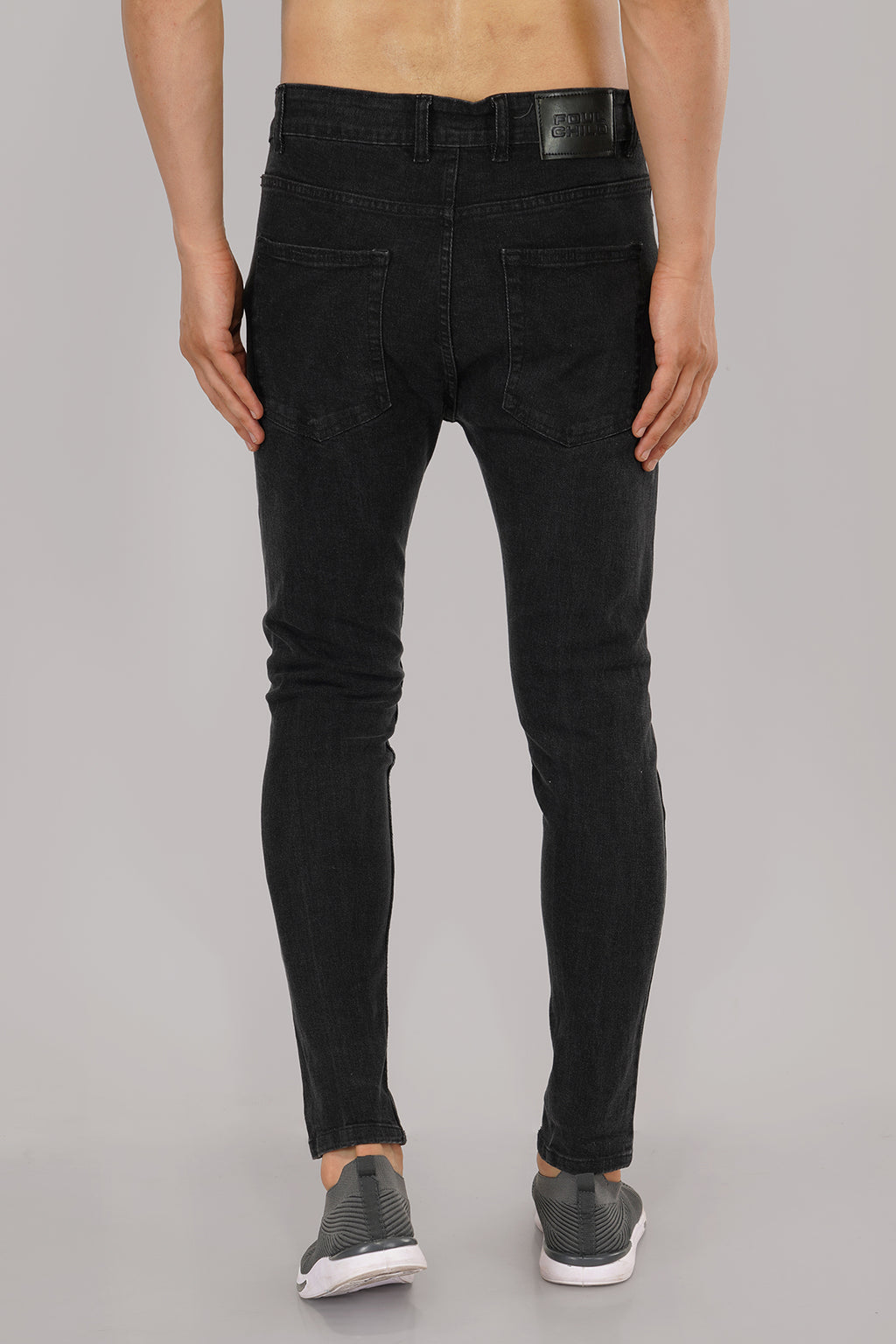 Ripped Skinny Grey Jeans