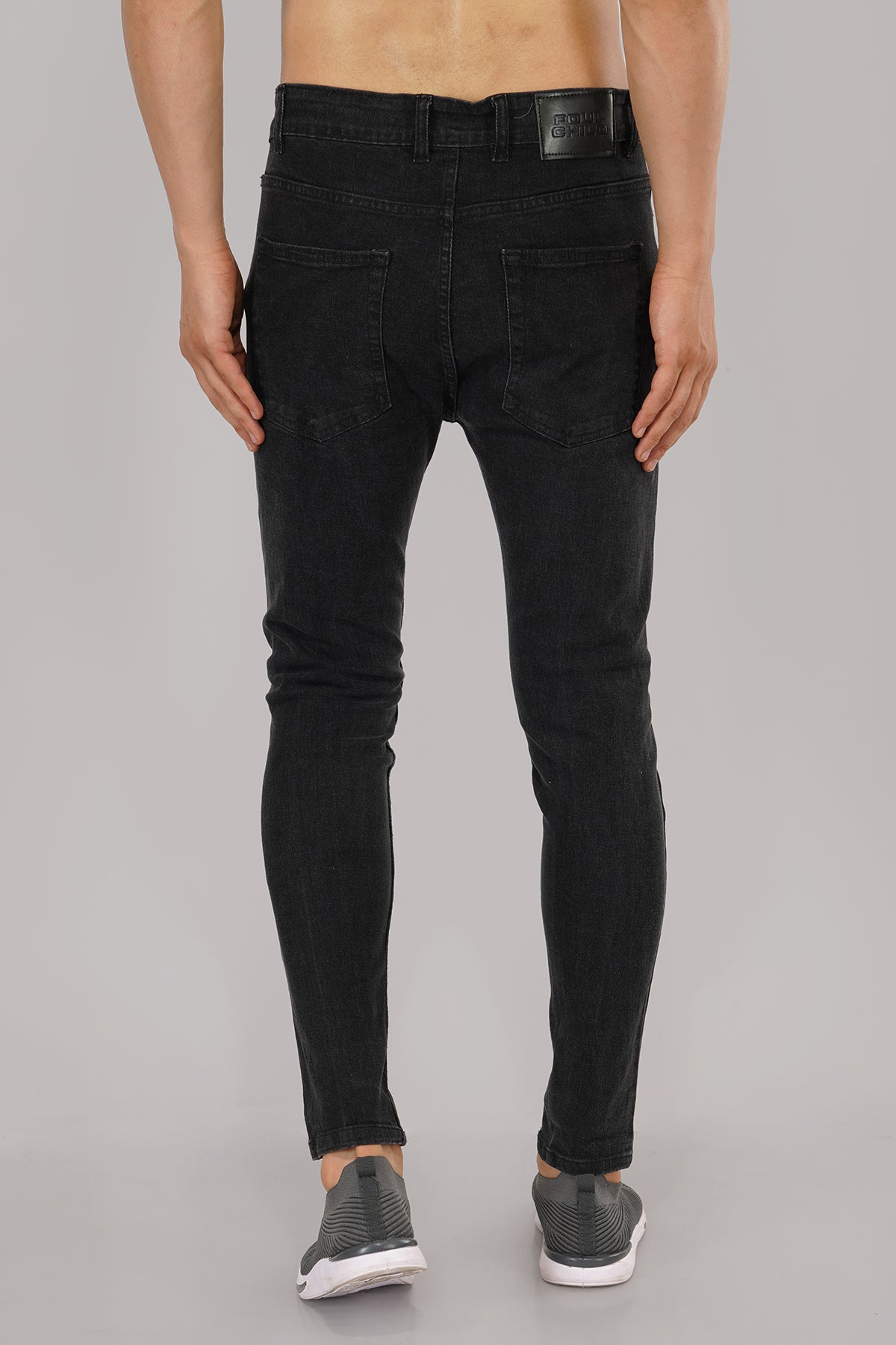 Ripped Skinny Grey Jeans