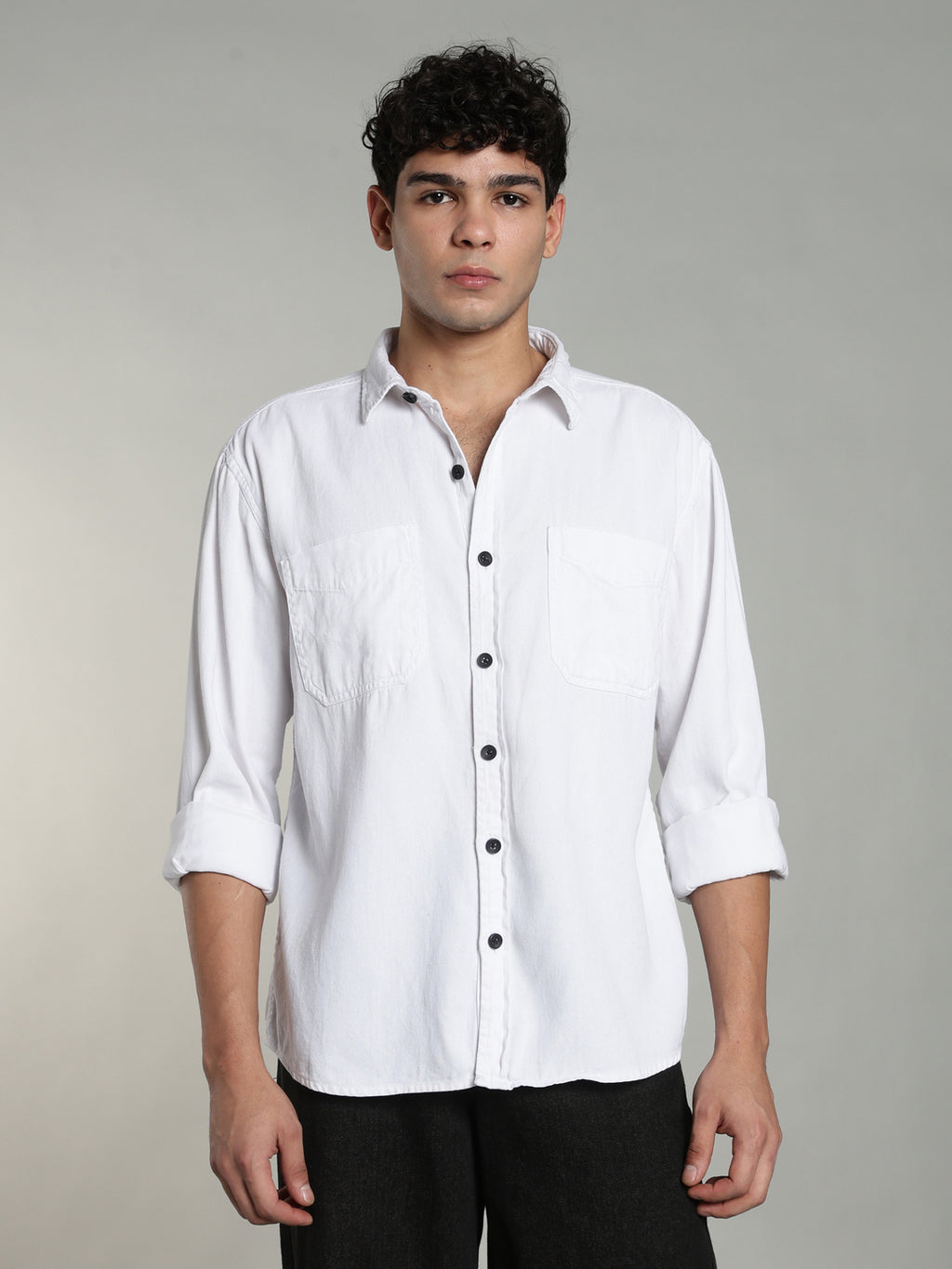 White Oversized/Relax Fit Shirt