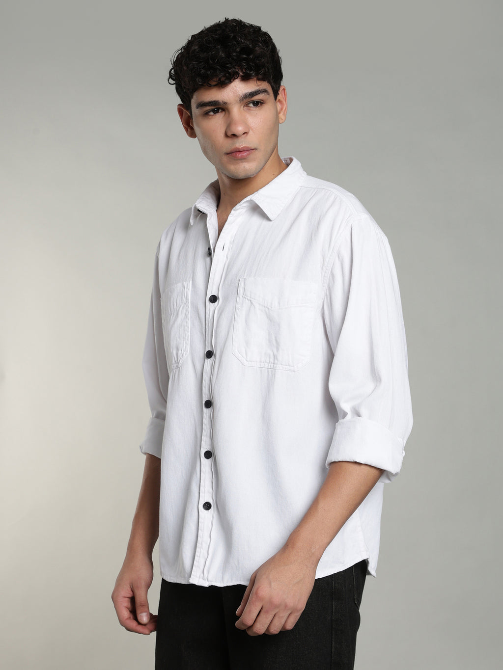 White Oversized/Relax Fit Shirt