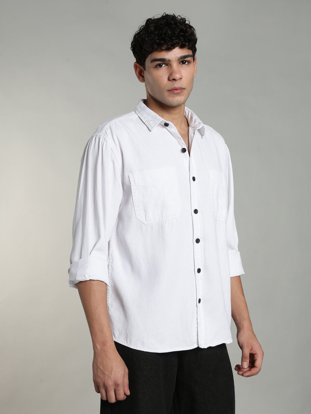 White Oversized/Relax Fit Shirt
