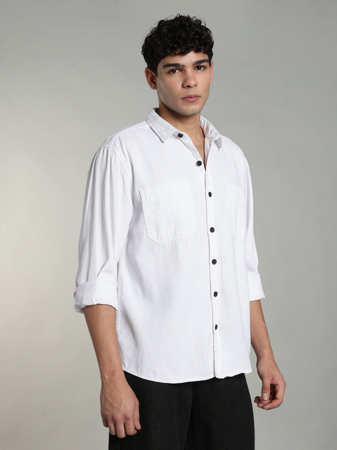 White Oversized/Relax Fit Shirt