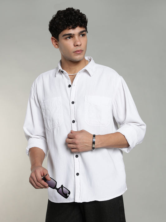 White Oversized/Relax Fit Shirt