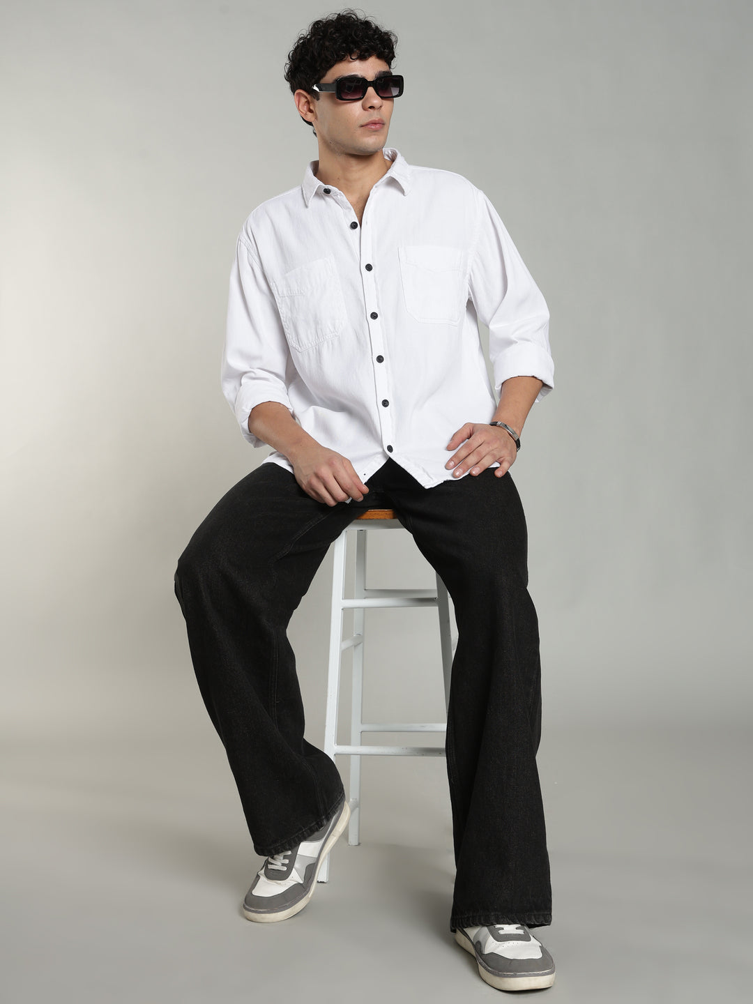 White Oversized/Relax Fit Shirt
