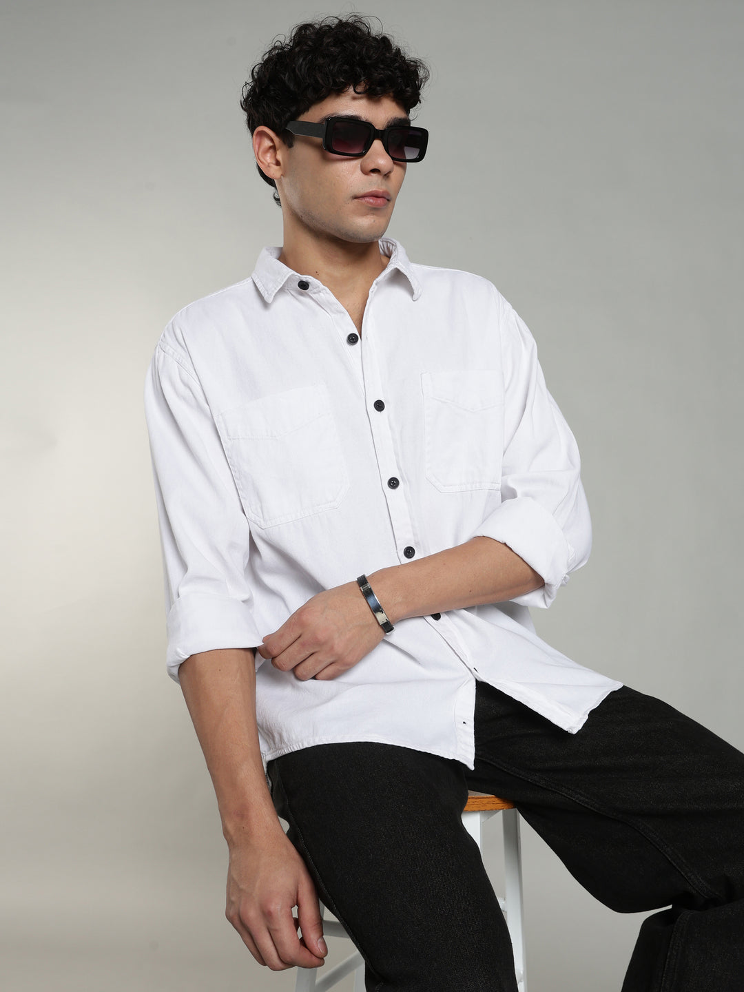 White Oversized/Relax Fit Shirt