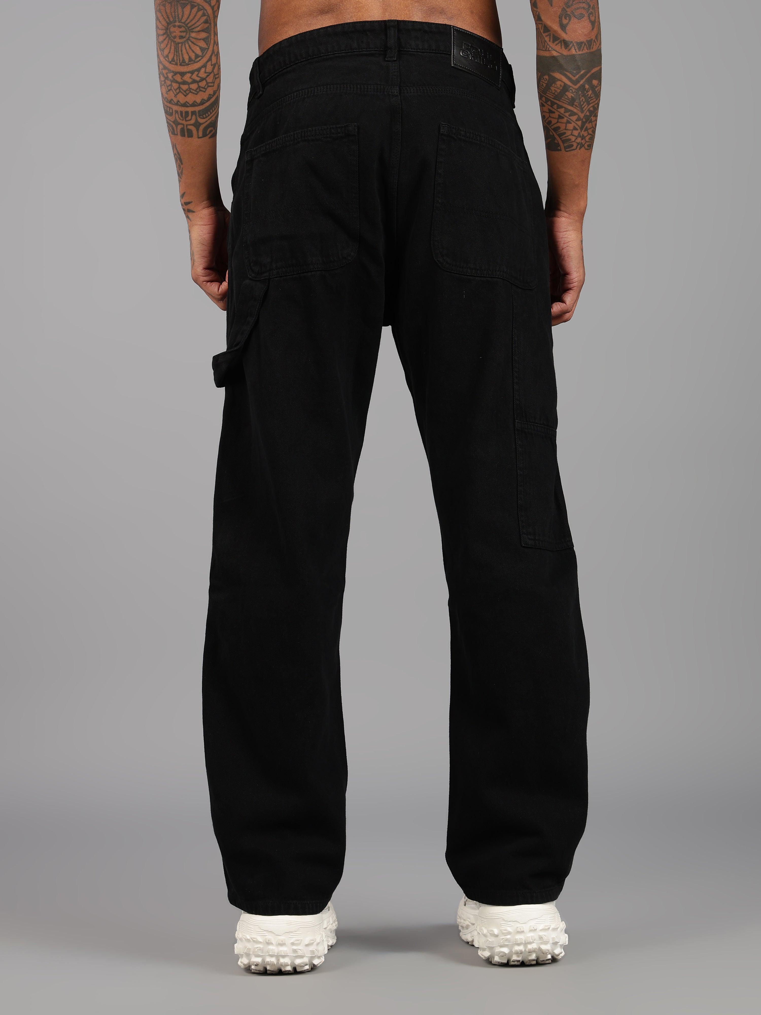 Black Utility Carpenter Jeans