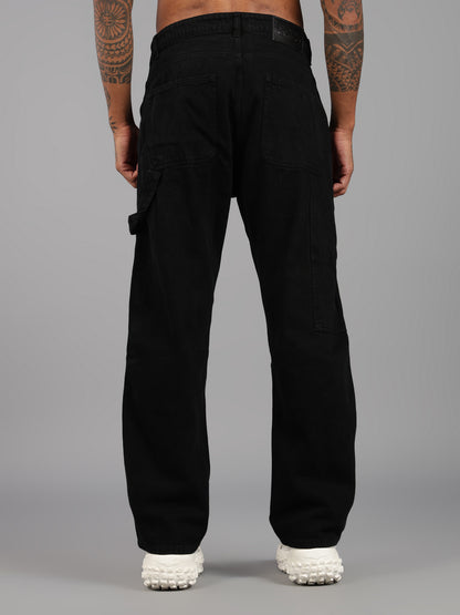 Black Utility Carpenter Jeans