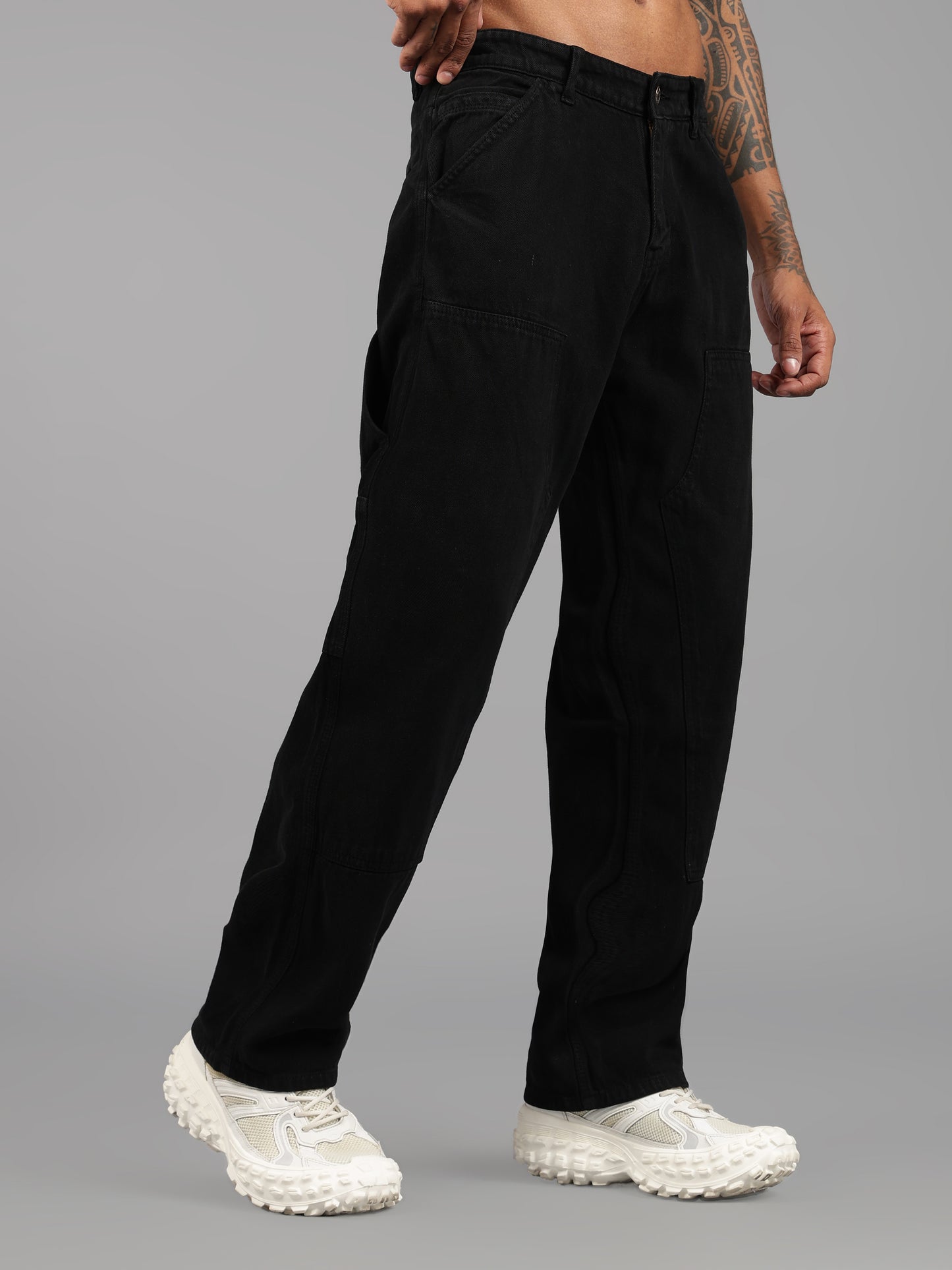 Black Utility Carpenter Jeans