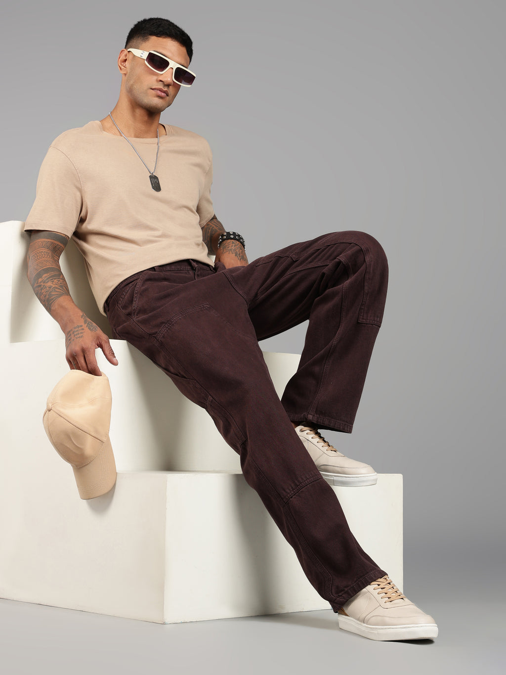 Brown Carpenter Utility Jeans