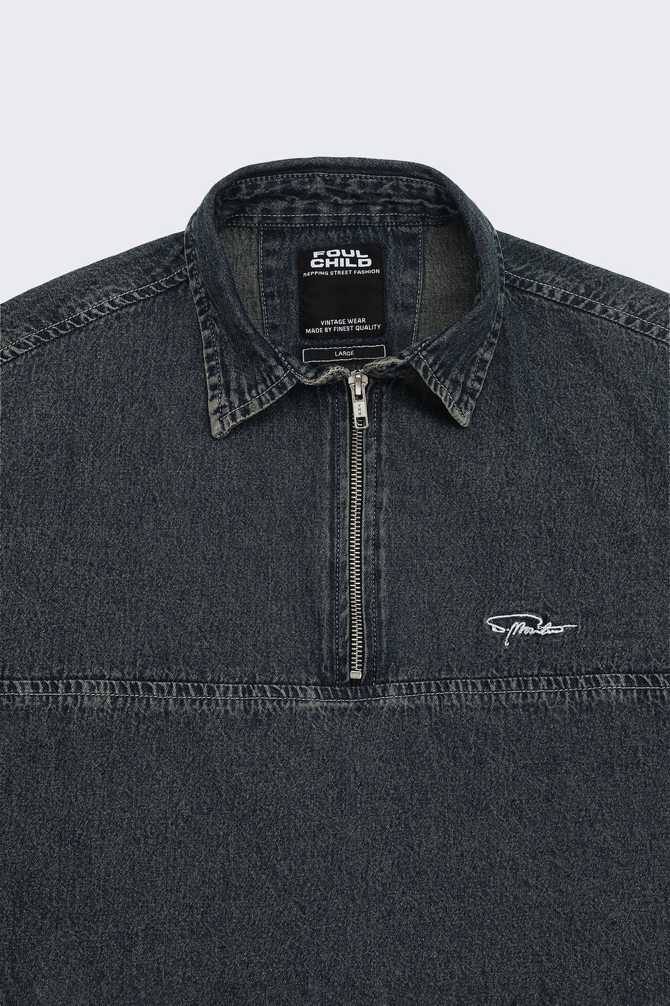 Boxy Fit Zipper Shirt