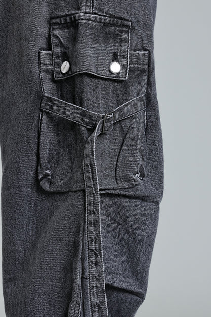 Dark grey 6-Pocket Cargo Jogger - Baggy Fit