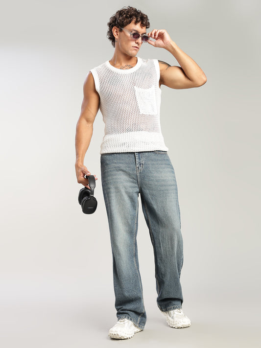 Men's Wide Leg Jeans