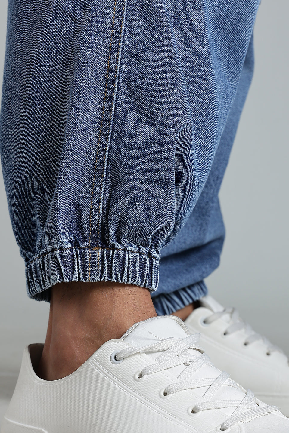 Blue 6-Pocket Cargo Jogger - Baggy Fit