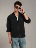 Double Flap Pocket Shirt- Relax/Baggy Fit - Charcoal