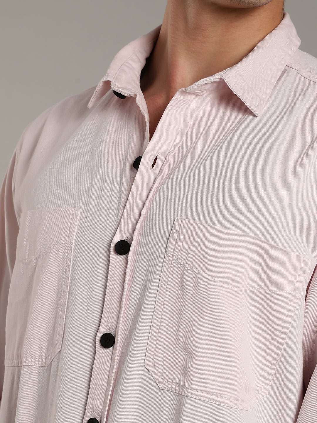 Pink Oversized/ Relax Fit Shirt